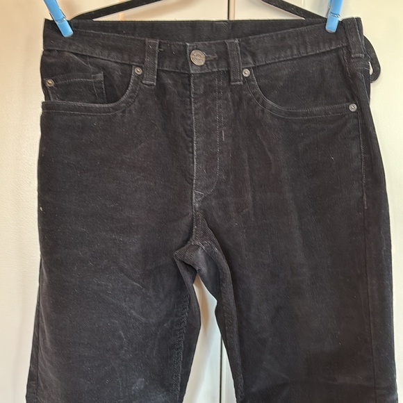 Black Haggar Corduroy Pants - size 32/30 - Picture 3 of 10